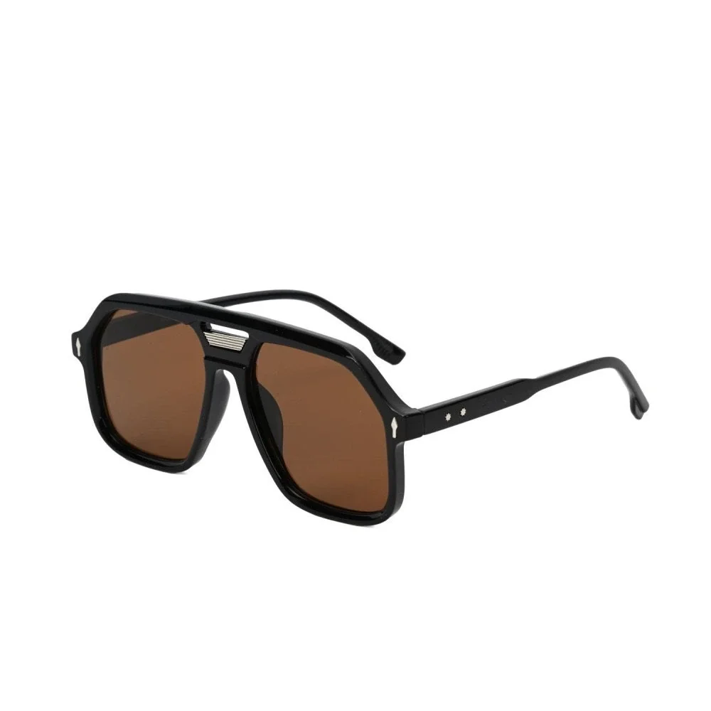 Street Sunglasses Dark Brown Lens HipHop Cholo Shades Men Elegant Classy Eyewear
